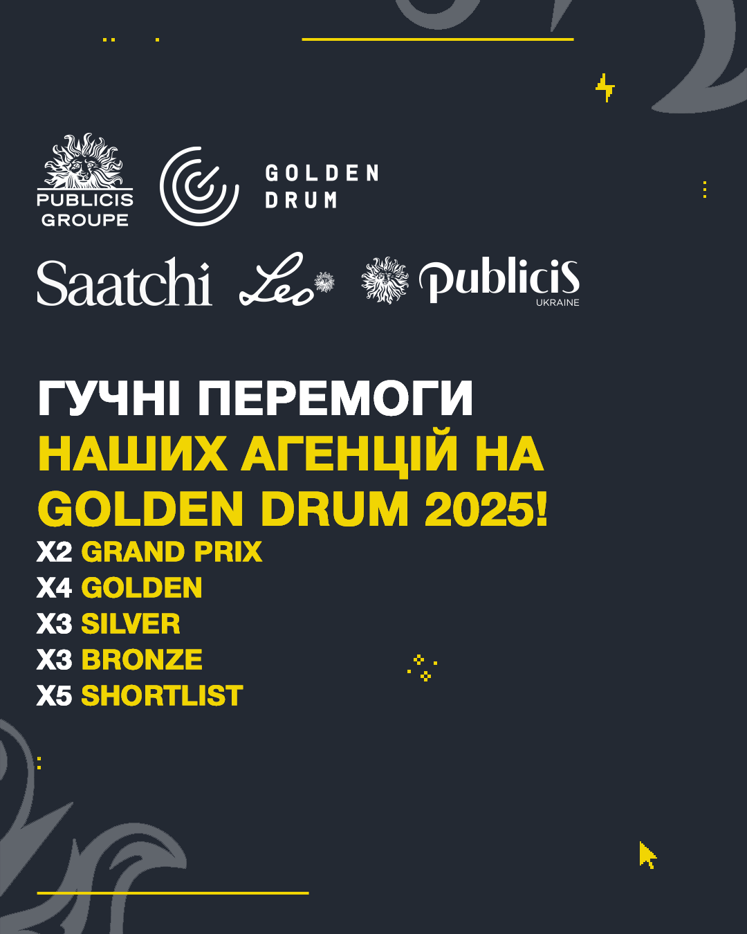 Гучні перемоги наших агенцій на golden drum 2025!